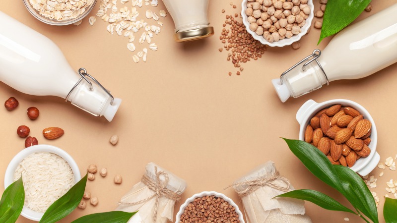 Mélanges de boissons végétales comme alternative au lait de vache